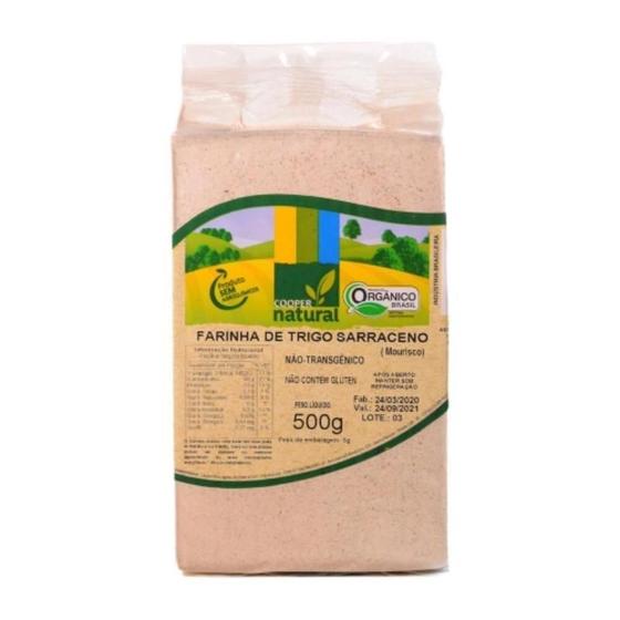 Imagem de Kit 3X: Farinha Trigo Sarraceno Orgânico Coopernatural 500G