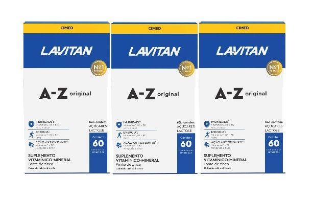 Imagem de Kit 3x Lavitan A-Z Original Com 60 Comprimidos - Cimed