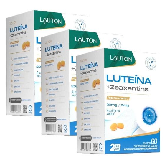 Imagem de Kit 3X Luteína Com Zeaxantina 60 Comprimidos - Lauton