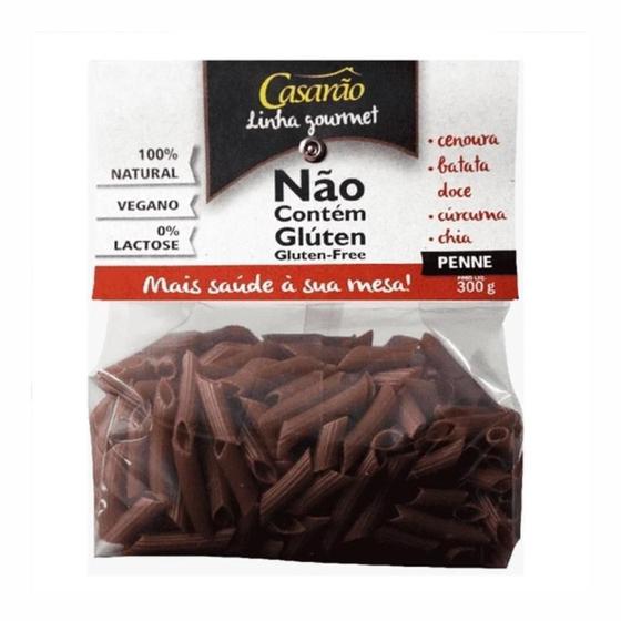 Imagem de Kit 3X: Macarrão Penne Cenoura Sem Glúten Casarão 300G