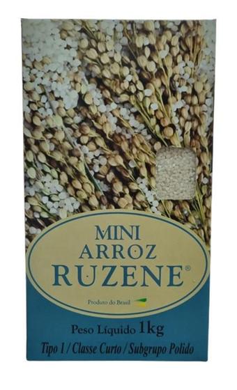 Imagem de Kit 3X Mini Arroz Polido Curto Ruzene 1Kg