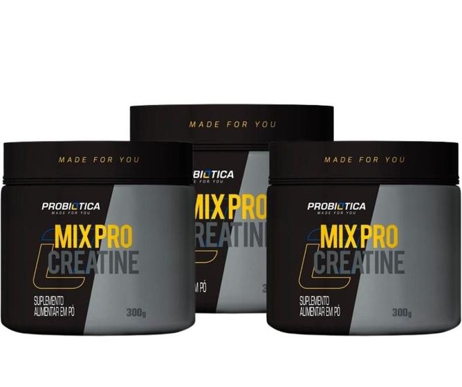 Imagem de Kit 3x Mix Pro Creatine Monohidratada (900g) - Probiótica