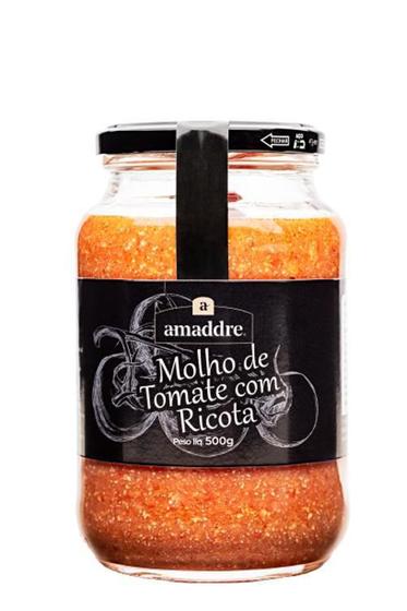 Imagem de Kit 3X: Molho De Tomate Com Ricota Artesanal Amaddre 500G