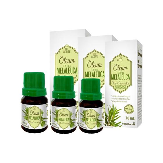 Imagem de Kit 3x Óleo de Melaleuca 10ml UberPharma D