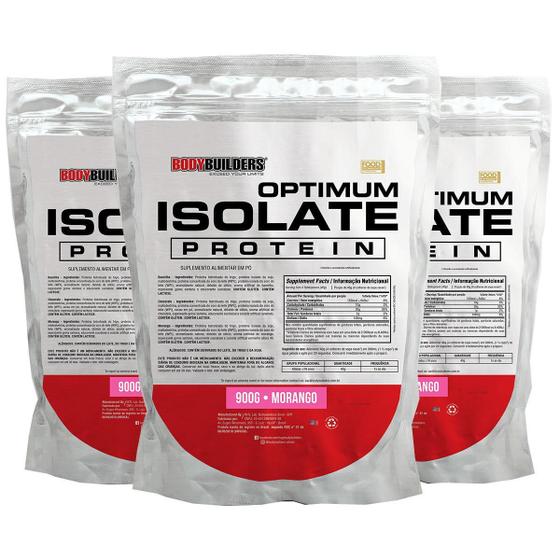 Imagem de Kit 3X Optimum Isolate Whey Protein 900G - Bodybuilders