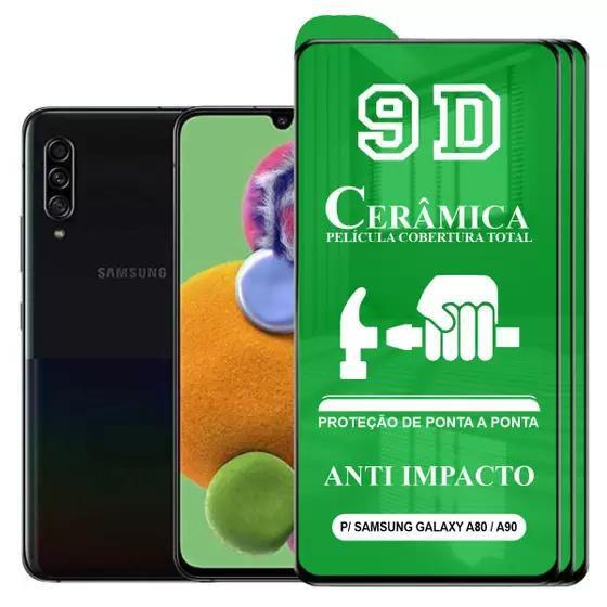 Imagem de Kit 3x Película Samsung Galaxy A80 / A90 - Cerâmica Protetora Resistente 9D