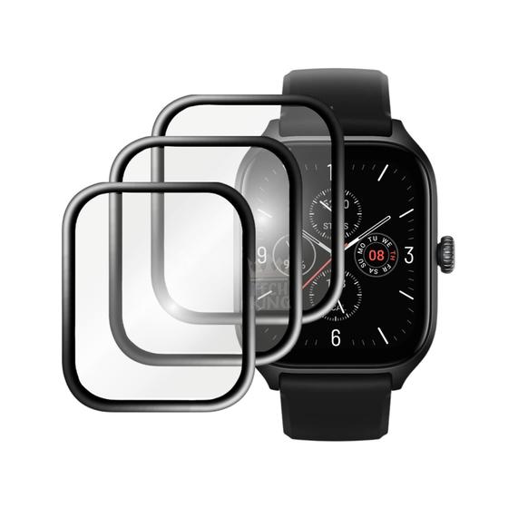 Imagem de Kit 3x Películas 3d Anti-risco Smartwatch Gts 4 Mini