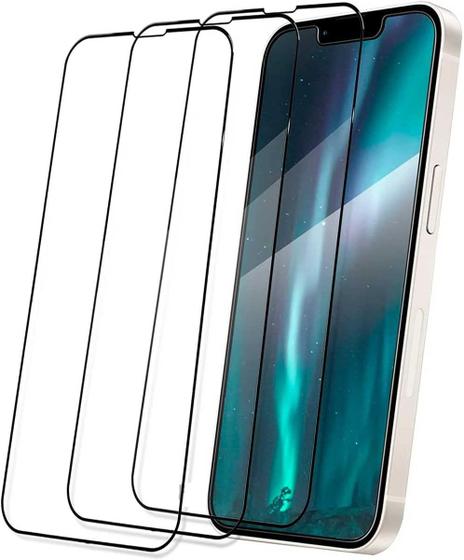 Imagem de Kit 3x Películas de Vidro 3D Temperado Compatível com iPhone 14