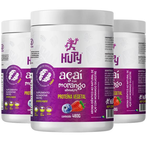 Imagem de KIT 3X Proteína PLANT-BASED 480g - HUPY