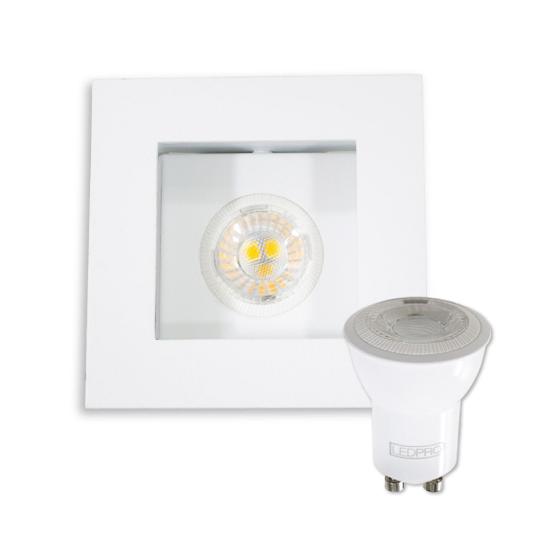 kit 3x Spot Embutir Recuado Flat Orientável + Led Mr11 3w branco quente St490 Menor preço em kit 3x Spot Embutir Recuado Flat Orientável + Led Mr11 3w branco quente St490