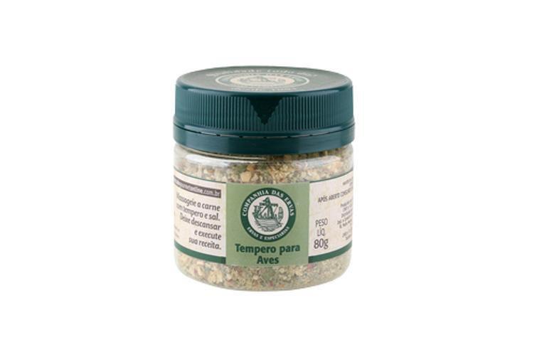 Kit 3X: Tempero Para Aves Companhia Das Ervas 80G Imagem de Kit 3X: Tempero Para Aves Companhia Das Ervas 80G