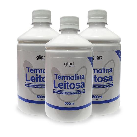 Imagem de Kit 3x Termolina Leitosa 500ml Gliart