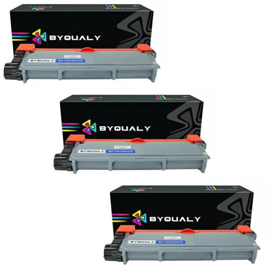 Imagem de Kit 3x Toner Brother Tn-2370 Tn2340 Tn660 L2540