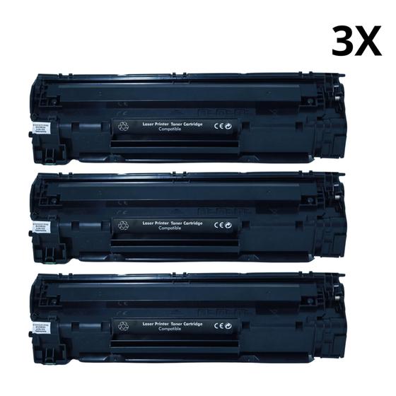 Imagem de Kit 3x Toner Novo P/ Impressora M1212 M1212nf M-1212 1212nf