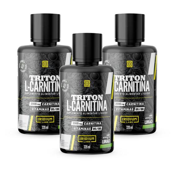 Imagem de Kit 3x Triton L-carnitina - 960ml - Iridium Labs