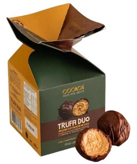 Imagem de Kit 3x: Trufa Duo Caramelo Cookoa 135g - Chocolates Boomi