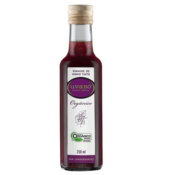 Imagem de Kit 3X: Vinagre De Vinho Tinto Orgânico Uva Só 250Ml
