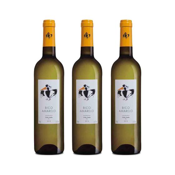 Imagem de Kit 3x Vinho Branco Português Verde Bico Amarelo 750ml