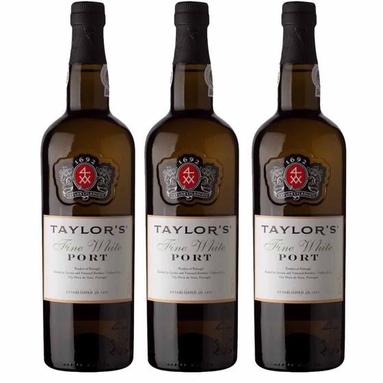 Imagem de Kit 3x Vinho do Porto Branco Taylor's White Fine Douro 750ml