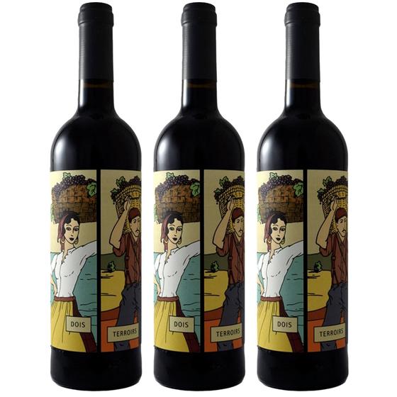 Kit 3x Vinhos Tintos Portugueses Alentejano Cortes de Cima Dois ...