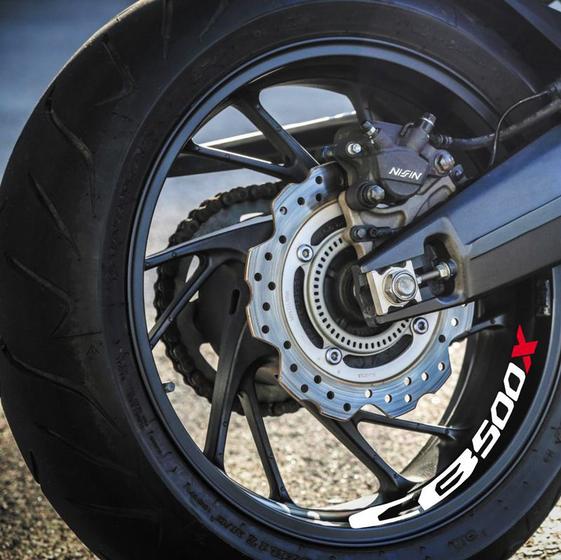 Imagem de Kit 4 Adesivos Roda Interna Moto Honda CB 500X