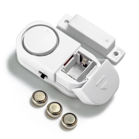 Imagem de Kit 4 Alarme Magnético Sensor Presença Sem Fio Janela Porta