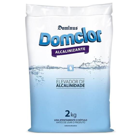 kit 4 Alcalinizante Elevador Alcalinidade Piscina 2kg - Domclor Menor preço em kit 4 Alcalinizante Elevador Alcalinidade Piscina 2kg - Domclor