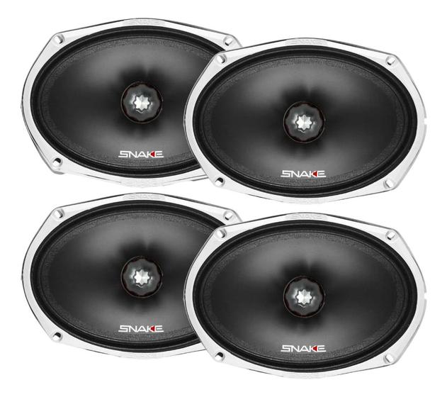 Imagem de Kit 4 Alto Falante Snake 6x9 Polegadas 800w Rms Total 69 Esv200