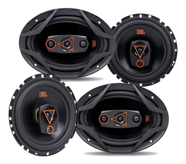Kit 4 Alto Falantes Triaxiais JBL 6TRMS80 + 69QDMS120 Multisystem Menor preço em Kit 4 Alto Falantes Triaxiais JBL 6TRMS80 + 69QDMS120 Multisystem