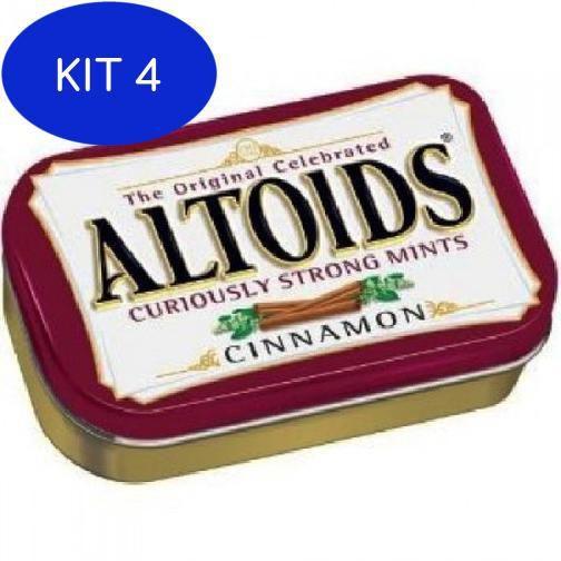 Kit 4 Altoids Cinnamon Pastilhas Importadas De Canela 50G Pastilha