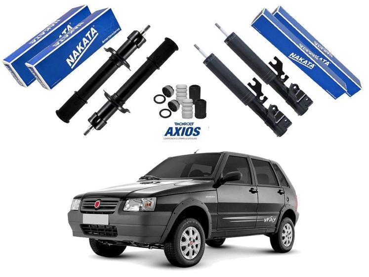 Kit 4 Amortecedor Original Nakata Uno Mille Way 2008 2009 2010 2011 2012 2013 Menor preço em Kit 4 Amortecedor Original Nakata Uno Mille Way 2008 2009 2010 2011 2012 2013
