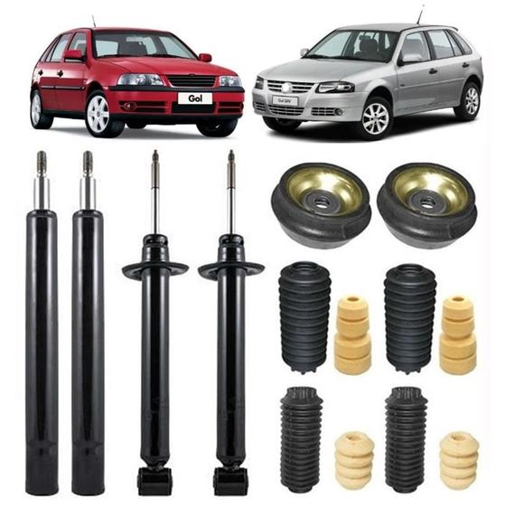 Kit 4 Amortecedores Dianteiro e Traseiro Cofap + Kits Completo Gol G3 ...