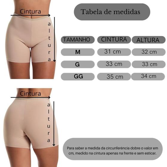 Imagem de kit 4 Anágua Shortinho Íntimo Segunda Pele Conforto Lingerie Modeladora Short Para Saia E Vestido