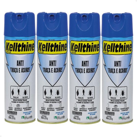 Imagem de Kit 4 Anti Traças e Ácaros Kellthine - 300ml