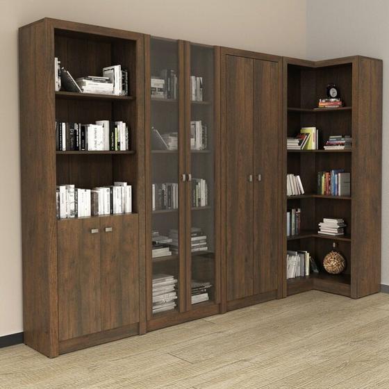 Imagem de Kit 4 Armários Multiuso de Escritório com 6 Portas