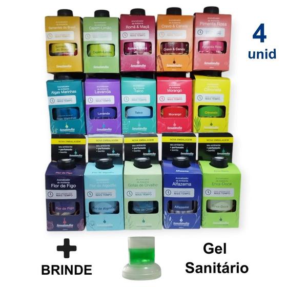 Imagem de Kit 4 Aromatizador Ambiente 280ml Difusor Palito Perfumado Odorizador Marca Senalândia - Envio Já