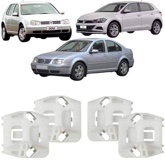 Imagem de Kit 4 Arrastes Para Reparo Maquina De Vidro Elétrico Para Todas 4 Portas Dianteiras Traseiras Lado Direito Esquerdo