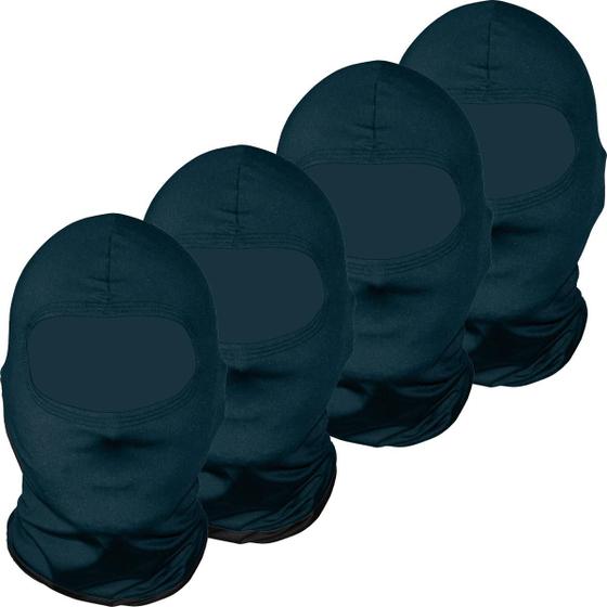 Imagem de Kit 4 balaclavas balaclava touca toca ninja bandana UV50+