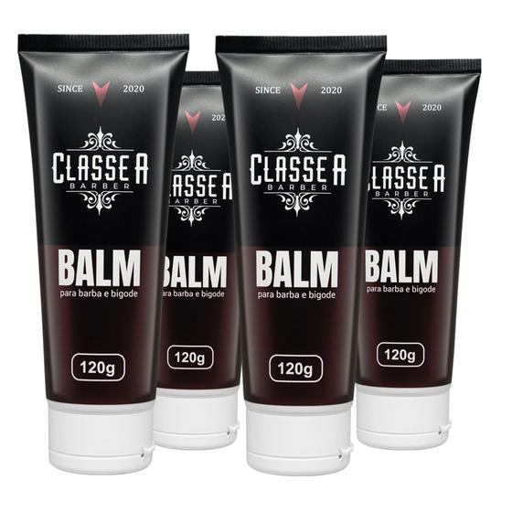 Imagem de Kit 4 Balm para Barba e Bigode Classe A - Atacado - Hidrata, fortalece e Modela