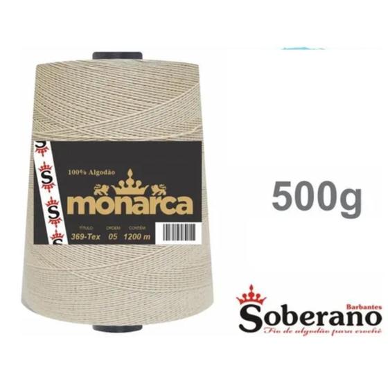 Imagem de  Kit 4 Barbantes Cru Monarca 500g Ordem 3/5/8 Soberano