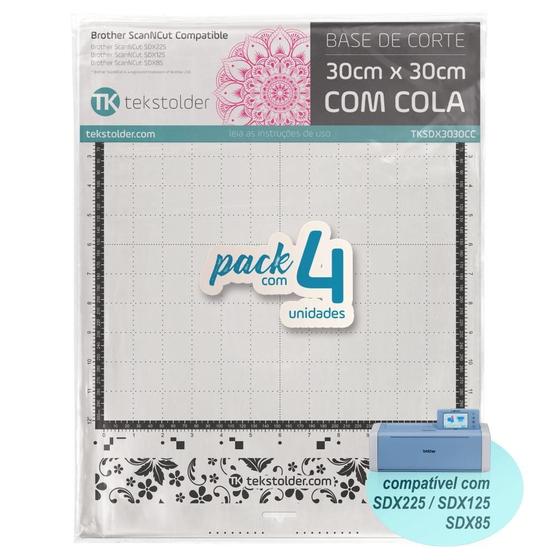 Imagem de Kit 4 Bases De Corte 30X30 Brother Scanncut Sdx - Com Cola