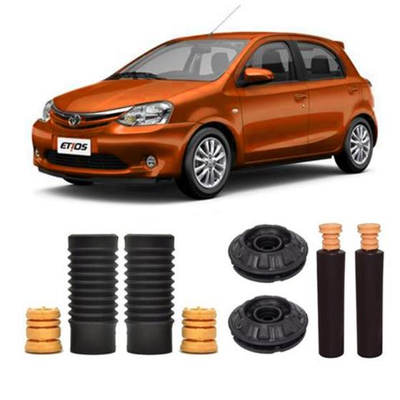 Imagem de Kit 4 Batente Dianteiro Traseiro Toyota Etios 2018 2019 2020