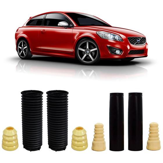 Imagem de Kit 4 Batente Dianteiro Traseiro Volvo C30 10 2011 2012 2013