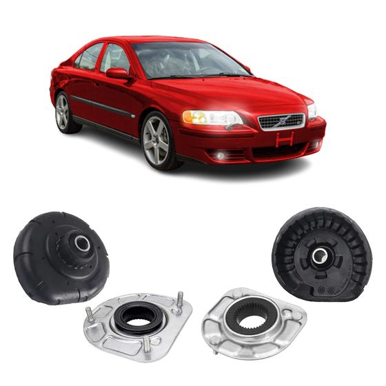 Imagem de Kit 4 Batente Suporte Dianteiro Volvo S60 2006 2007 2008 09