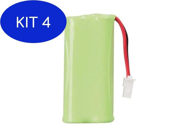 Imagem de Kit 4 Bateria Recarregavel Para Ramal Sem Fio Ts 2511 Intelbras