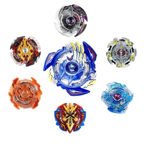 Imagem de Kit 4 Beyblade Burst Lançador Rantaro, Daigo, Shu E Outros