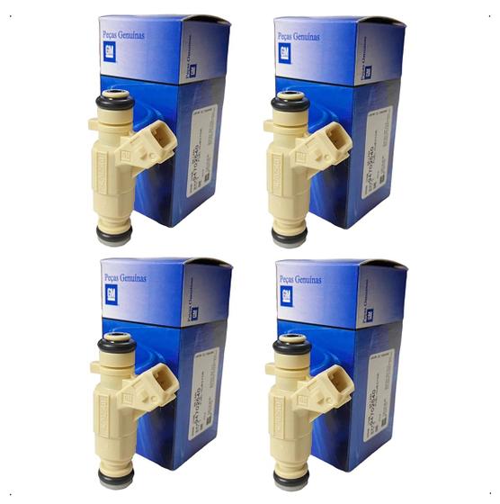 Imagem de Kit 4 bico injetor 94702540 gm agile celta prisma 1.4 0280157104 cobalt 1.4 flex montana 1.4 flex