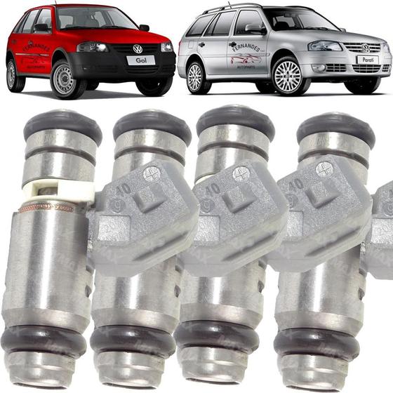 Imagem de kit 4 bicos injetores vw gol parati 1.0 16v 1997 1998 1999 2000 2001 2002