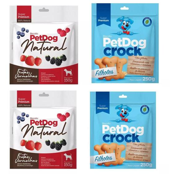 Imagem de Kit 4 Biscoitos Naturais Super Premium Para Cachorros.