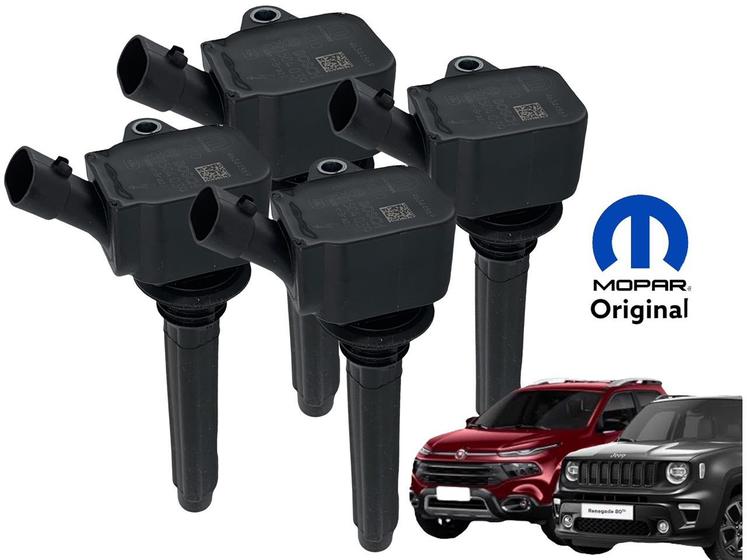 Kit 4 Bobinas de Ignição JEEP RENEGADE FIAT TORO 1.8 16V Flex 2016 ...